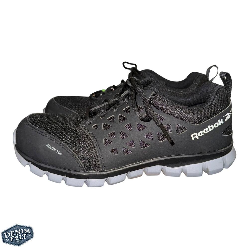 Reebok Women's Black Astroride Work Safety‎ Steel Toe Slip Resistant Shoe | NEW - Picture 6 of 10